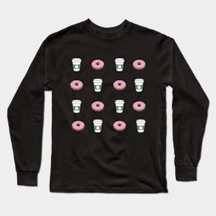 Coffee and Donuts Long Sleeve T-Shirt